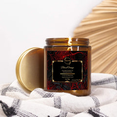 Blood Orange 9 oz Coconut Soy Candle – Spooky Scent Halloween Décor