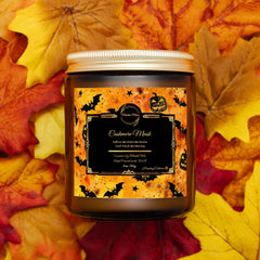 Cashmere Musk 9 oz Coconut Soy Candle – Spooky Cozy Halloween Scent