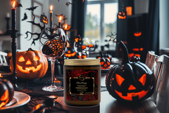 Blood Orange 9 oz Coconut Soy Candle – Spooky Scent Halloween Décor