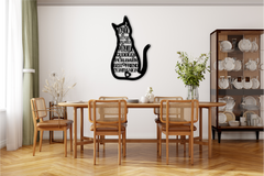 Cat Shaped Metal Sign – Celebrate Your Best Cat