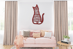 Cat Shaped Metal Sign – Celebrate Your Best Cat