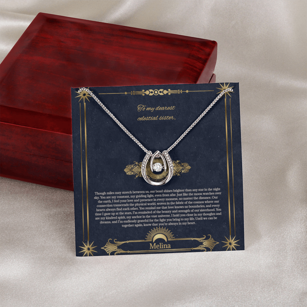 Celestial Sisters: Elegant Necklace for Meaningful Connections