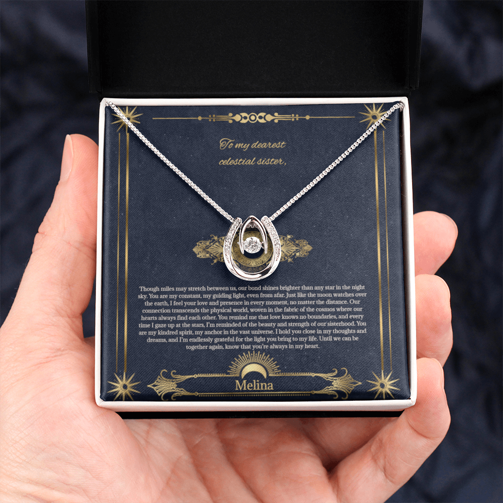 Celestial Sisters: Elegant Necklace for Meaningful Connections