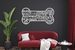 Dog Bone Metal Sign – Celebrate Your Best Pup