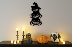 Stacked Pumpkins Metal Sign – Perfect Home Decoration for Halloween