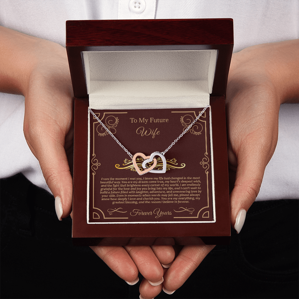 Future Wife Interlocking Hearts Necklace: A Symbol of Our Love