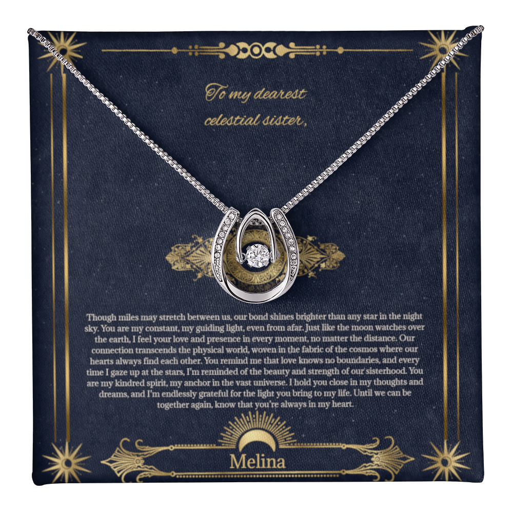 Celestial Sisters: Elegant Necklace for Meaningful Connections