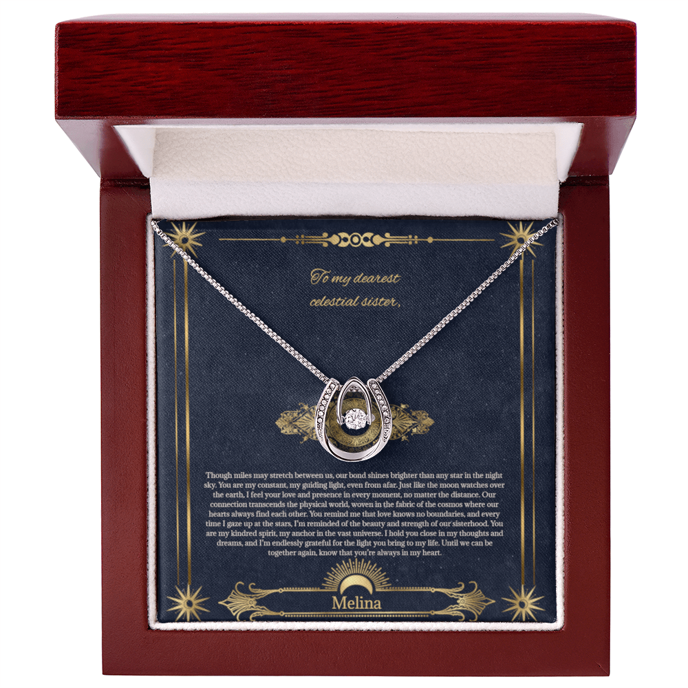 Celestial Sisters: Elegant Necklace for Meaningful Connections