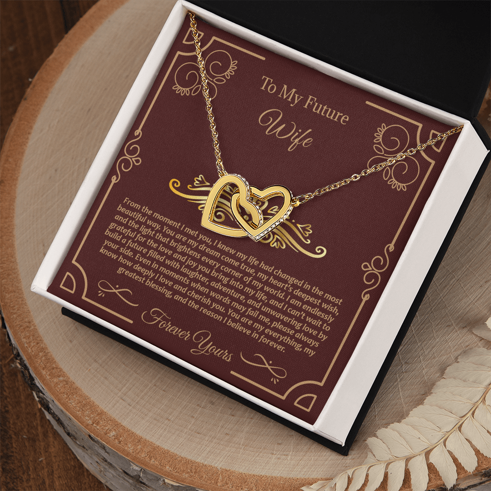 Future Wife Interlocking Hearts Necklace: A Symbol of Our Love