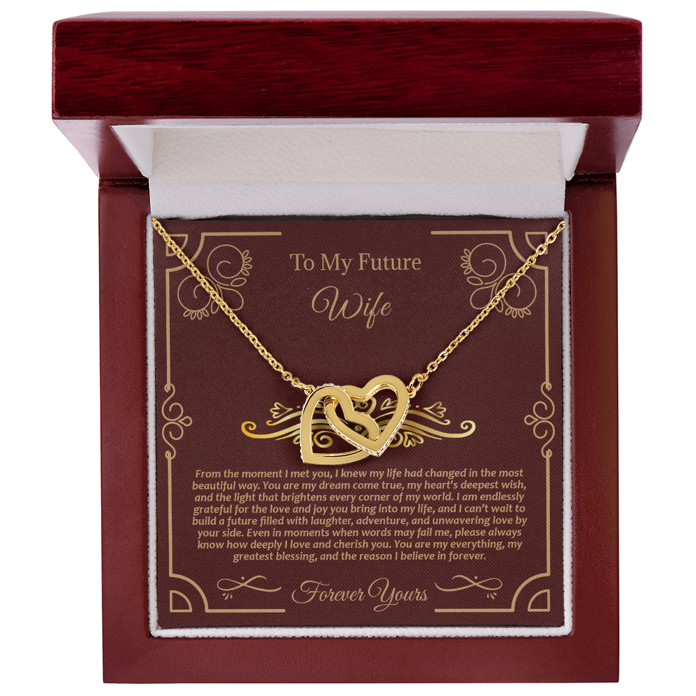 Future Wife Interlocking Hearts Necklace: A Symbol of Our Love